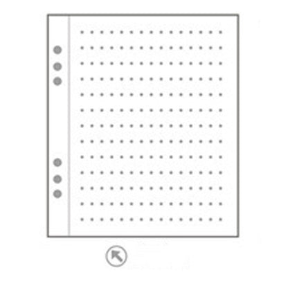 Carnet Monochrome – recharge universelle 6 trous, cahier étudiant à feuilles mobiles