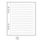 Carnet Monochrome – recharge universelle 6 trous, cahier étudiant à feuilles mobiles