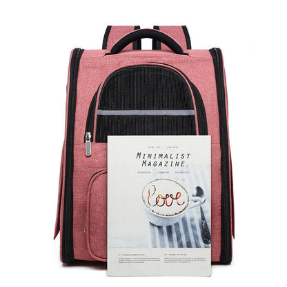 Sac à dos portable respirant pour animaux