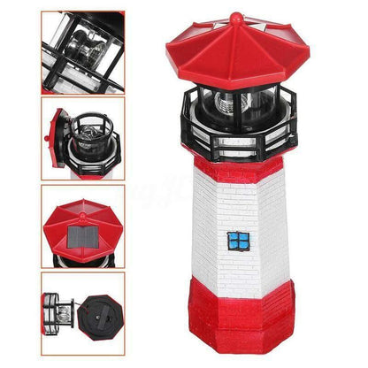 Lampe Solaire LED en Forme de Phare