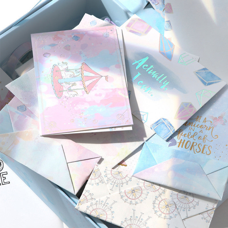 Set cadeau carnet rétro – coffret antique, mignon et simple