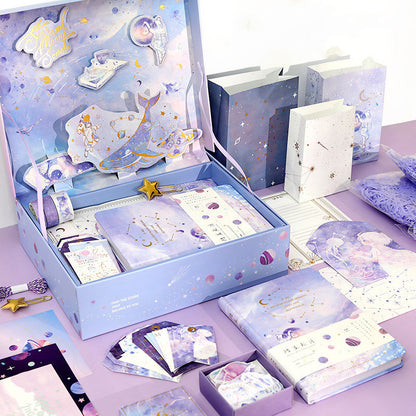 Set cadeau carnet rétro – coffret antique, mignon et simple