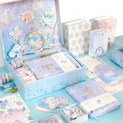 Set cadeau carnet rétro – coffret antique, mignon et simple