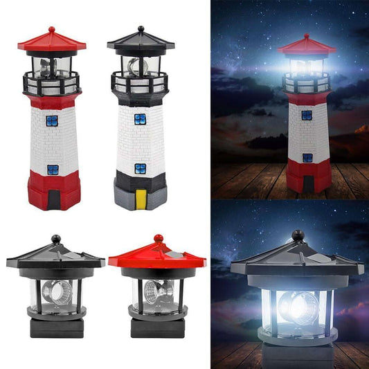 Lampe Solaire LED en Forme de Phare