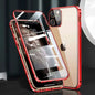 Compatible with Apple , Mobile Phone Shell Metal Frame Buckle Double-sided Glass
