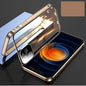 Compatible with Apple , Mobile Phone Shell Metal Frame Buckle Double-sided Glass
