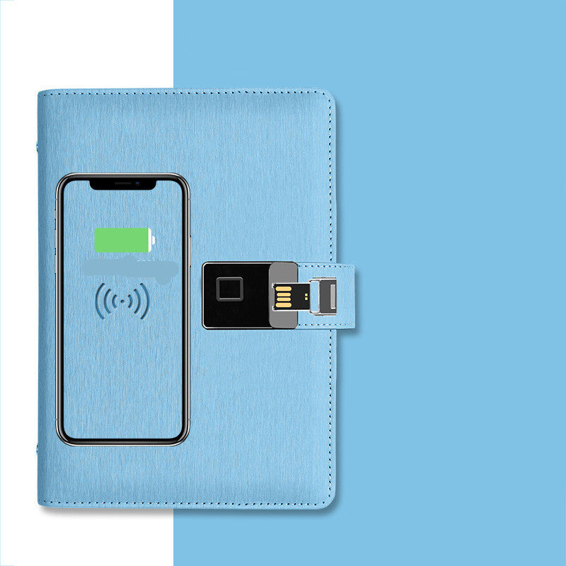 Carnet multifonction A5 – rechargeable avec verrouillage par empreinte digitale
