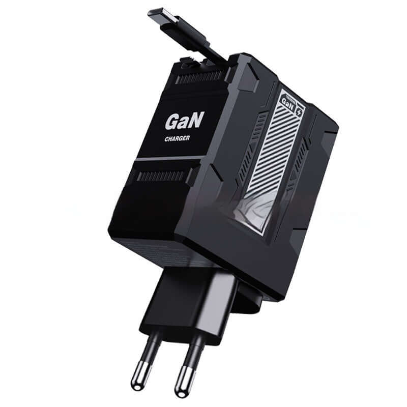 Prise de charge rapide en nitrure de gallium F2, câble flexible double