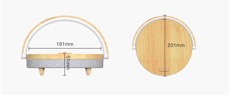 Lampe de nuit multifonction avec charge sans fil