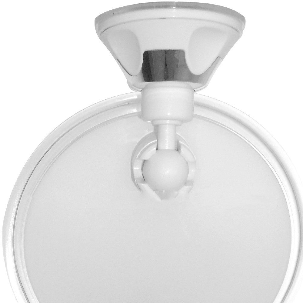 Miroir cosmétique avec ventouse – anti-buée, grossissant, avec crochet mural