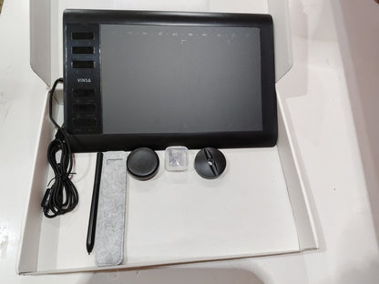 Tablette graphique numérique 1060PLUS – zone active 10×6 pouces, stylet rechargeable, 8192 niveaux de pression, 8 Go intégrés