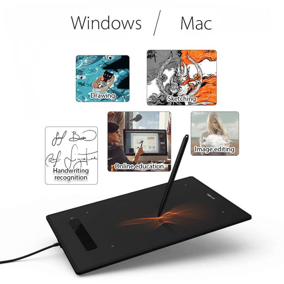 Tablet drawing with mobile phone