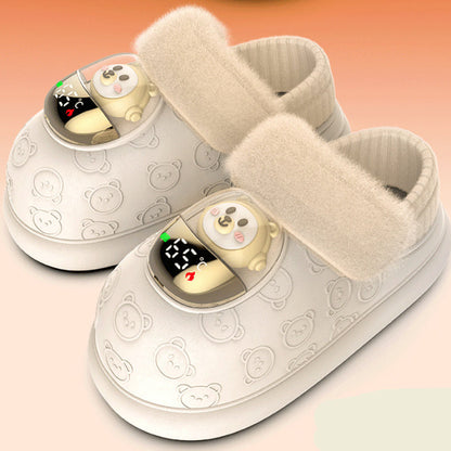 Chaussures chauffantes rechargeables – électrothermiques, mixte, semelle antidérapante, confort hivernal intérieur