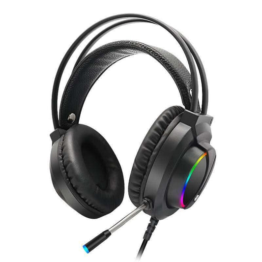 Casque Gaming Tuner K1 7.1 RGB avec éclairage personnalisable et microphone, idéal pour gamers.