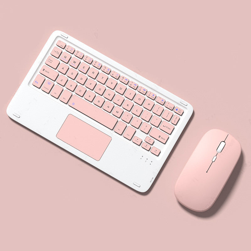 Souris sans fil silencieuse avec clavier tactile