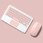 Souris sans fil silencieuse avec clavier tactile