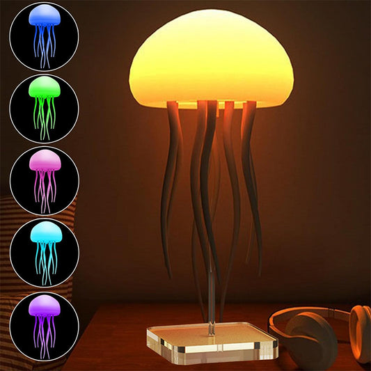 Lampe d’ambiance méduse – lumière colorée, design suspendu, usage décoratif et sensoriel pour chambre ou bureau