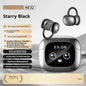 Casque Bluetooth HTC Burmester NE32 - Écouteurs Ouverts avec IA en noir affichant caractéristiques avancées.