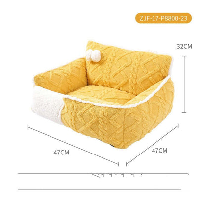 Nid pour Chat en Forme de Fromage
