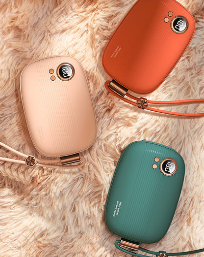 Batterie externe chauffante portable – mini power bank USB, chauffage céramique, 3 niveaux, hiver
