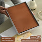 Lychee pattern soft leather cover notebook