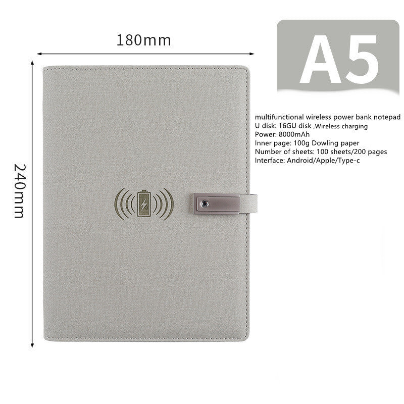 Bloc-notes Multifonction avec Batterie Externe et Clé USB