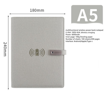 Bloc-notes Multifonction avec Batterie Externe et Clé USB