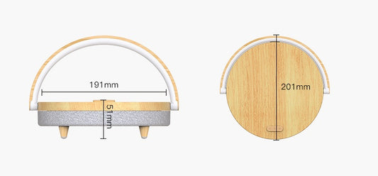 Lampe de nuit multifonction avec charge sans fil