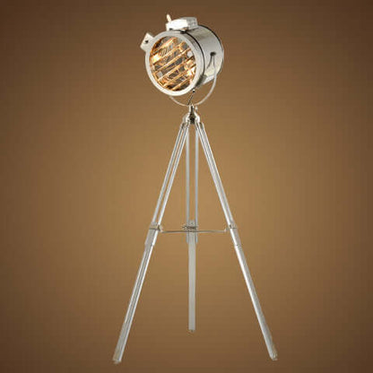 Lampadaire de scène style industriel trépied