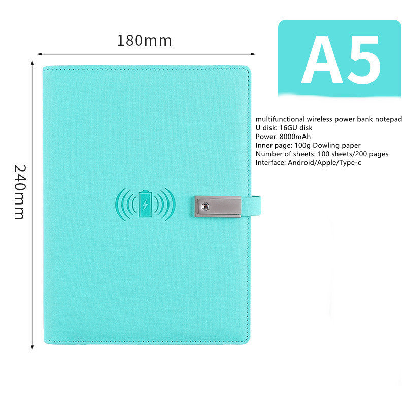 Bloc-notes Multifonction avec Batterie Externe et Clé USB