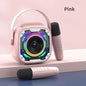 Enceinte Bluetooth Karaoké Rechargeable – Microphone & LED Festives