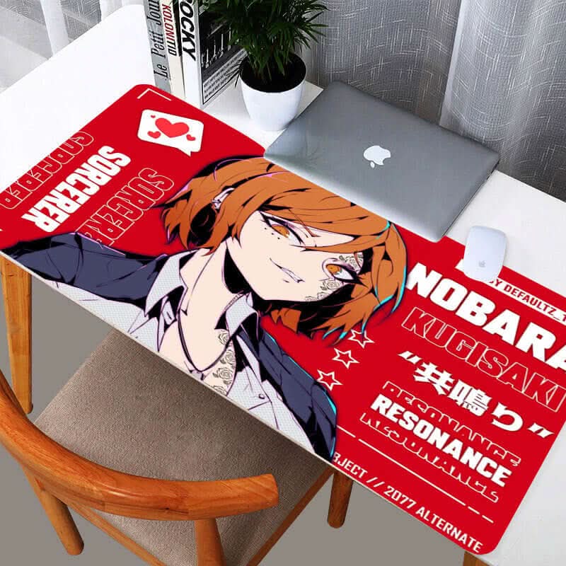 Tapis de souris à motif technologique – impression thermique unilatérale, surface lisse, base antidérapante, design futuriste