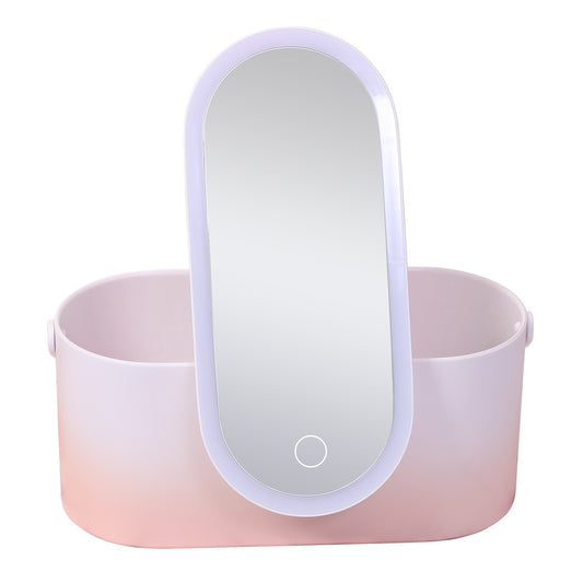 Boîte de Rangement Maquillage avec Miroir LED