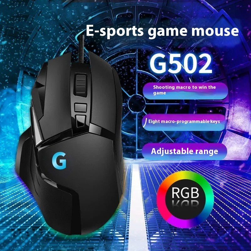 Souris filaire gaming G502 – capteur HERO 25K, 11 boutons