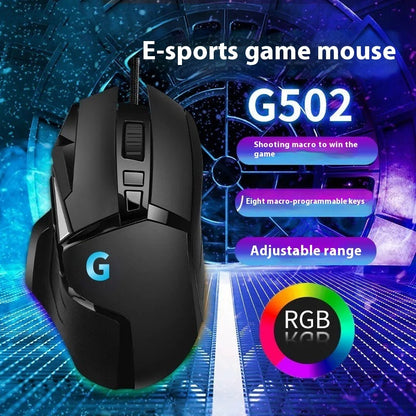 Souris filaire gaming G502 – capteur HERO 25K, 11 boutons