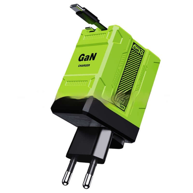 Prise de charge rapide en nitrure de gallium F2, câble flexible double