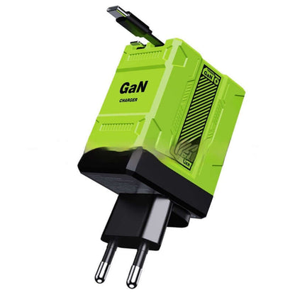 Prise de charge rapide en nitrure de gallium F2, câble flexible double
