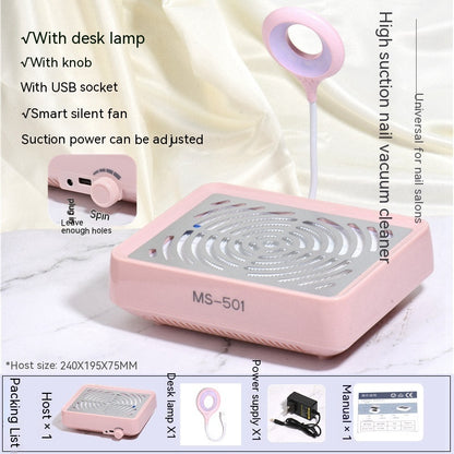 Aspirateur de poussière manucure 60W – silencieux et haute puissance