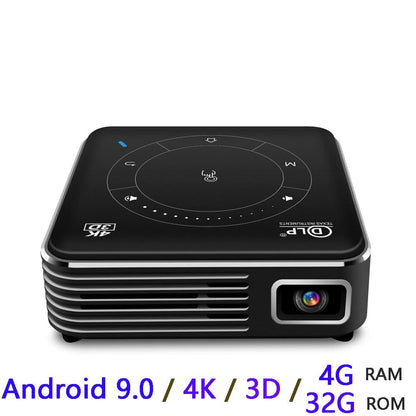 Projecteur Android portable – HD 4K, Wi-Fi/Bluetooth