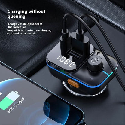Chargeur Bluetooth voiture – lecteur MP3, double USB, transmetteur FM