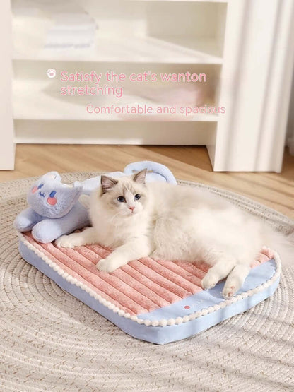 Tapis en Velours Personnalisé pour Chat