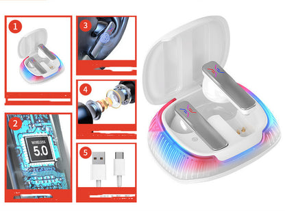 Casque Gaming Sans Fil à Faible Latence – Hall Flashing, Son Stéréo Immersif