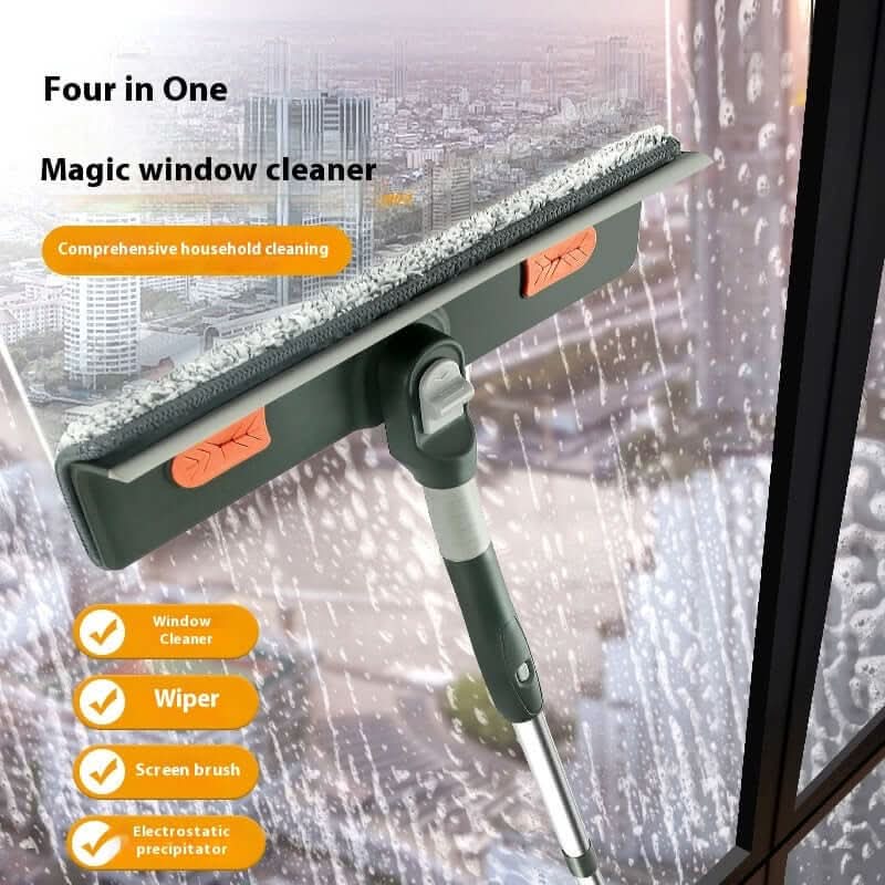 Nettoyeur de vitres avec manche rallongeable