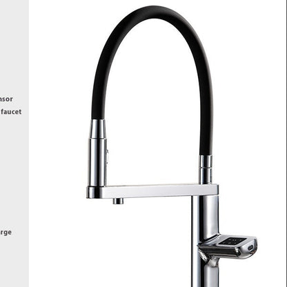 Robinet de cuisine intelligent – induction sans contact, design luxe