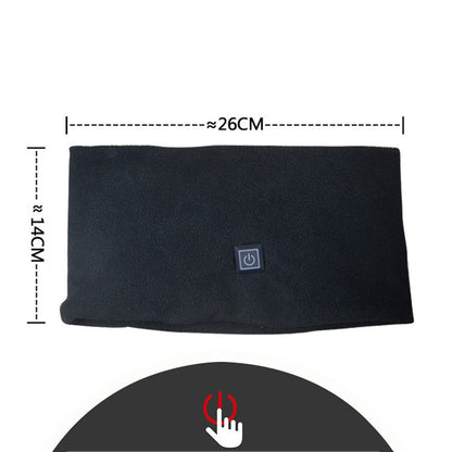 Tour de cou chauffant pour le sport – résistant au froid, USB rechargeable, polaire douce, 4 couleurs