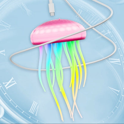 Lampe méduse flottante – contrôle vocal, lumière d’ambiance inductive, rechargeable RGB