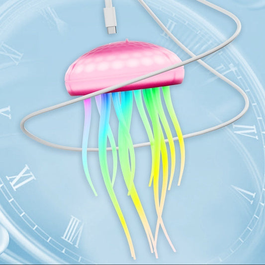 Lampe méduse flottante – contrôle vocal, lumière d’ambiance inductive, rechargeable RGB