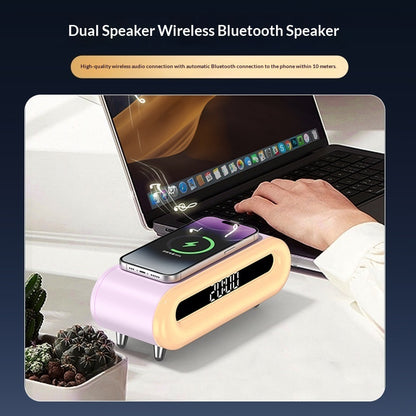 New Multi-functional Home Bedroom Wireless Charging Bluetooth Speaker