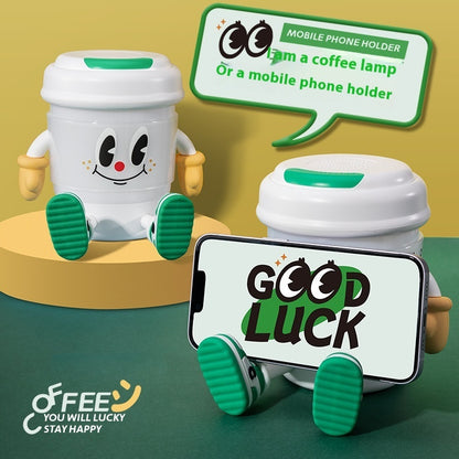 Lampe de nuit Coffee Cup – USB rechargeable, haut-parleur Bluetooth, ambiance lumineuse