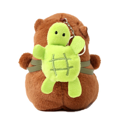 Capabala – Porte-clés peluche cochon d’Inde, pendentif sac et figurine ragdoll